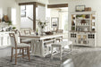 Parker House - Americana Modern 4 Piece 72 in. Island Counter-Height Table Set - DAME#72CH-2-COT-4SET - GreatFurnitureDeal
