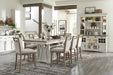Parker House - Americana Modern 4 Piece 72 in. Island Counter-Height Table Set - DAME#72CH-2-COT-4SET - GreatFurnitureDeal