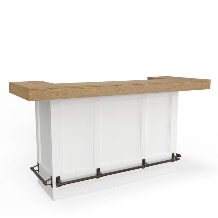 Parker House - Americana Modern 3 Piece 72 in. Island Counter-Height Table Set - DAME#78BAR-2-COT-3SET - GreatFurnitureDeal