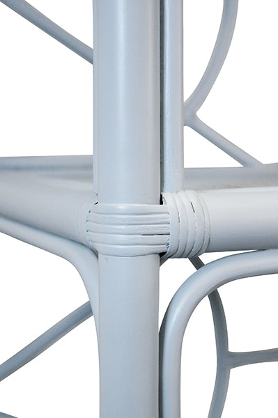 Worlds Away - Danielle Decorative Back Etagere in Rattan Painted Light Blue - DANIELLE LB - GreatFurnitureDeal