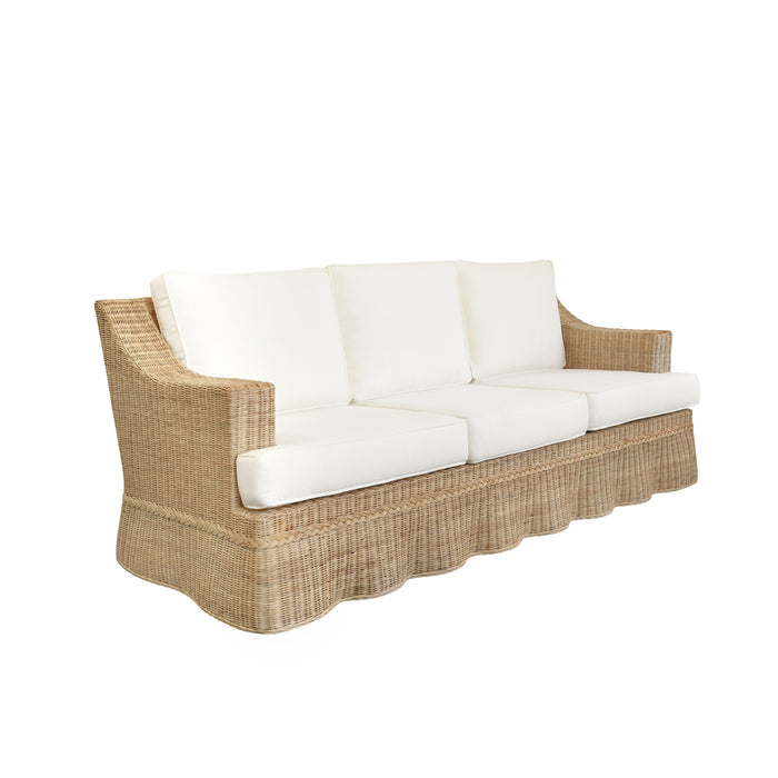 Worlds Away - Lawson Sofa With Ivory Linen - DAPHNE