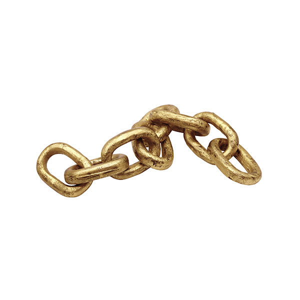 Worlds Away - Aluminum Metal Chain Link Object In Textured Brass Finish - DAX - GreatFurnitureDeal
