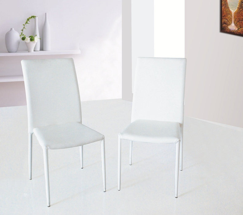 J&M Furniture - DC 13 Dining Chairs in White - Set of 2 - 17779-WHT - GreatFurnitureDeal