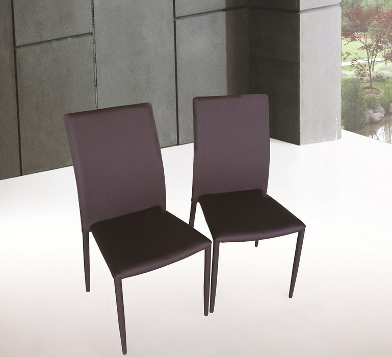 J&M Furniture - DC 13 Dining Chairs in Chocolate - Set of 2 - 17779-CHO