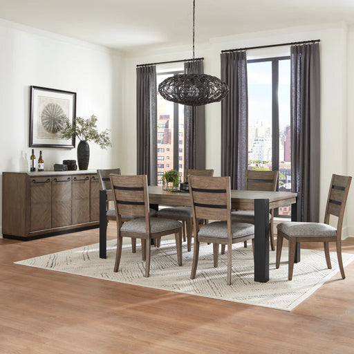 Parker House - Cedar Fork 5 Piece Square Counter Table Set in Smoked Arabica - DCED-5PC-54SQ-2026-SMA - GreatFurnitureDeal