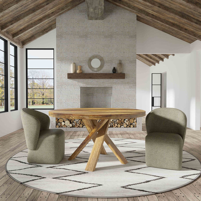 Parker House - Crossings Downtown Dining 60" Round Dining Table in Amber - DDOW#60RND - GreatFurnitureDeal