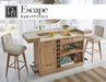 Parker House - Escape Swivel Bar Stool in Natural Oak & Beige - DESC#2530S - GreatFurnitureDeal