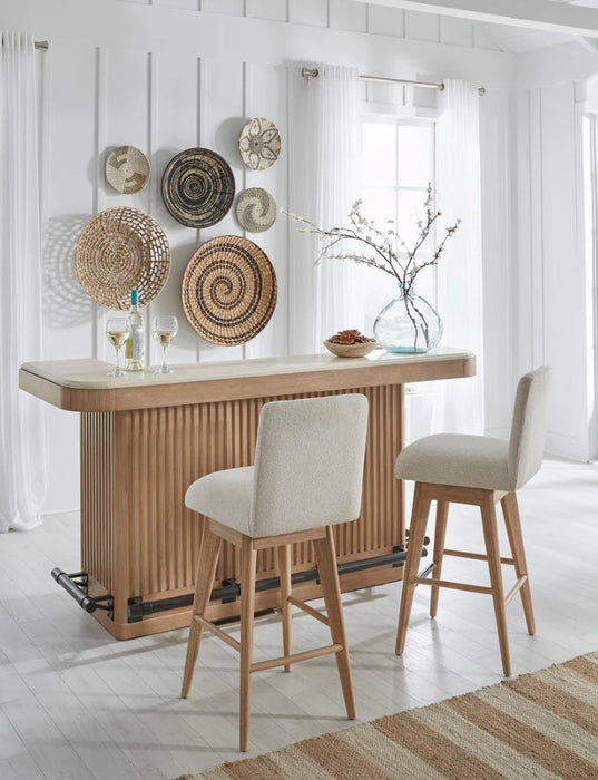 Parker House - Escape Swivel Bar Stool in Natural Oak & Beige - DESC#2530S - GreatFurnitureDeal