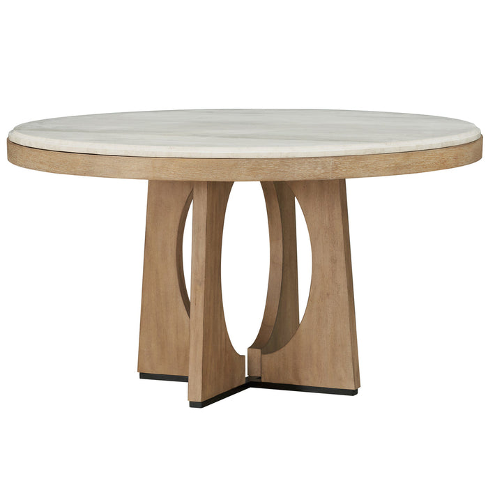 Parker House - Escape 54" Round Dining Table in Glazed Natural Oak with Natural Stone - DESC#54RND-2 - GreatFurnitureDeal