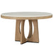 Parker House - Escape 54" Round Dining Table in Glazed Natural Oak with Natural Stone - DESC#54RND-2 - GreatFurnitureDeal