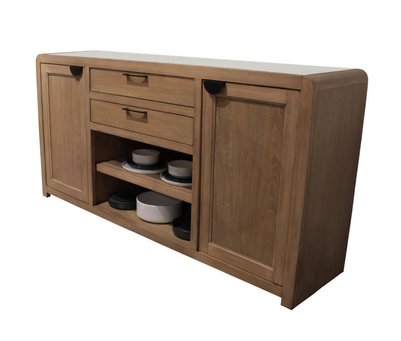 Parker House - Escape 72" Buffet Server in Glazed Natural Oak & Vanilla Bean Stone - DESC#72 - GreatFurnitureDeal