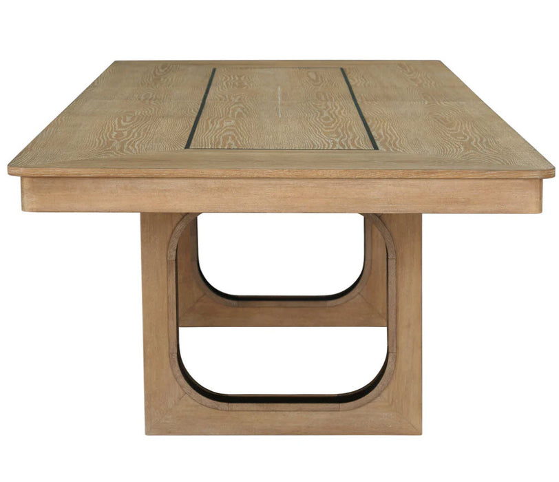 Parker House - Escape 84" Extendable Dining Table in Glazed Natural Oak & Metal - DESC#84REC-2 SET - GreatFurnitureDeal