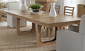 Parker House - Escape 84" Extendable Dining Table in Glazed Natural Oak & Metal - DESC#84REC-2 SET - GreatFurnitureDeal