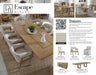 Parker House - Escape 84" Extendable Dining Table in Glazed Natural Oak & Metal - DESC#84REC-2 SET - GreatFurnitureDeal