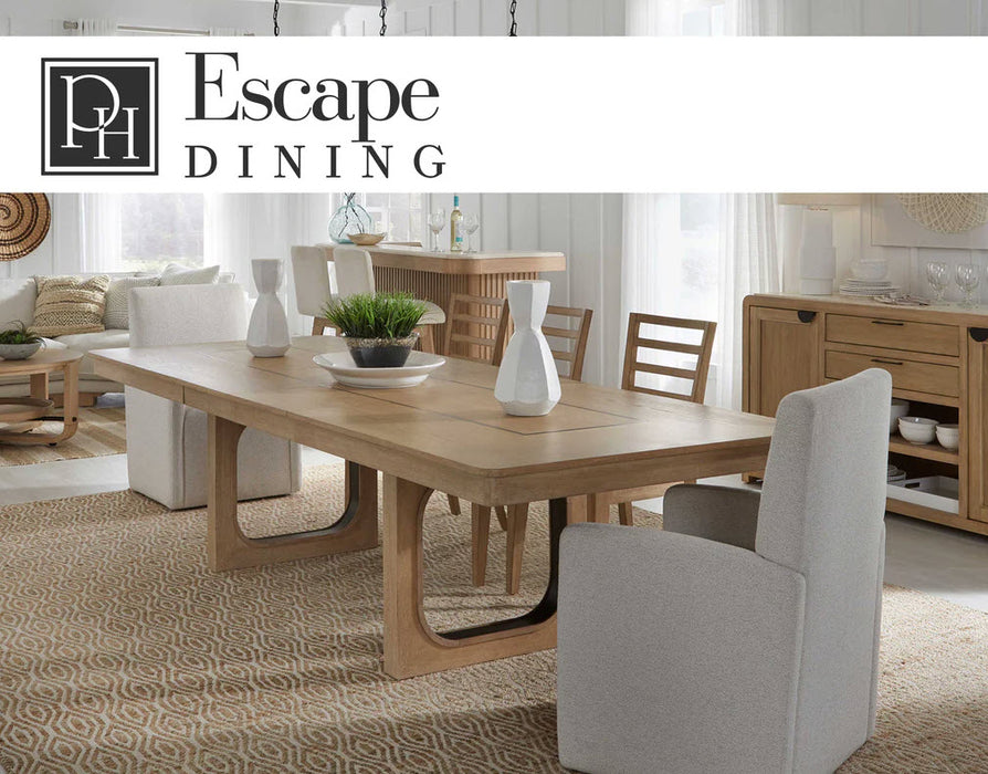 Parker House - Escape 84" Extendable Dining Table in Glazed Natural Oak & Metal - DESC#84REC-2 SET - GreatFurnitureDeal
