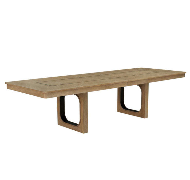 Parker House - Escape 84" Extendable Dining Table in Glazed Natural Oak & Metal - DESC#84REC-2 SET - GreatFurnitureDeal