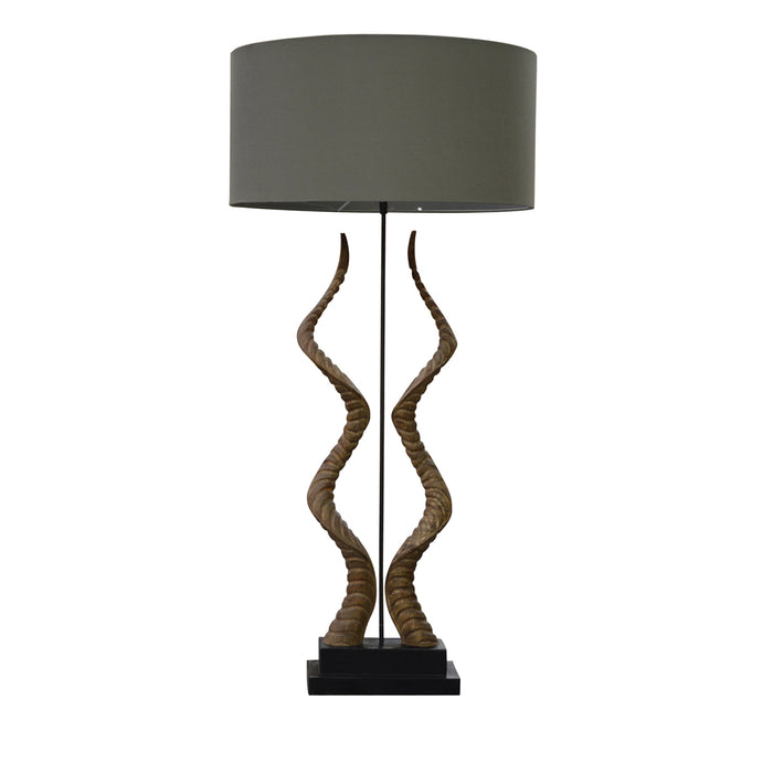 GJ Styles - Deux L’Avertisseur Lamp with Grey Shade - DF35