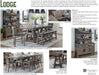 Parker House - Lodge Counter Height Table in Siltstone - DLOD#86CH-2 - GreatFurnitureDeal