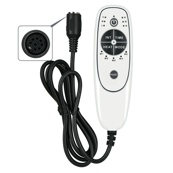 6 Button Replacement Remote with Heat & Vibration - DN-34C