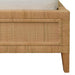 Worlds Away - Winged Headboard And Platform In Radio Weave Wrapped Rattan, Queen Size - DOLLY QUEEN - GreatFurnitureDeal