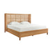 Worlds Away - Winged Headboard And Platform In Radio Weave Wrapped Rattan, King Size - DOLLY KING - GreatFurnitureDeal