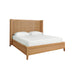 Worlds Away - Winged Headboard And Platform In Radio Weave Wrapped Rattan, Queen Size - DOLLY QUEEN - GreatFurnitureDeal