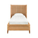 Worlds Away - Winged Headboard And Platform In Radio Weave Wrapped Rattan, Twin Size - DOLLY TWIN - GreatFurnitureDeal