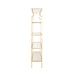 Worlds Away - Flared Top Etagere With Clear Glass Shelves In Gold Leaf - DOROTHY G - GreatFurnitureDeal