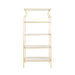 Worlds Away - Flared Top Etagere With Clear Glass Shelves In Gold Leaf - DOROTHY G - GreatFurnitureDeal