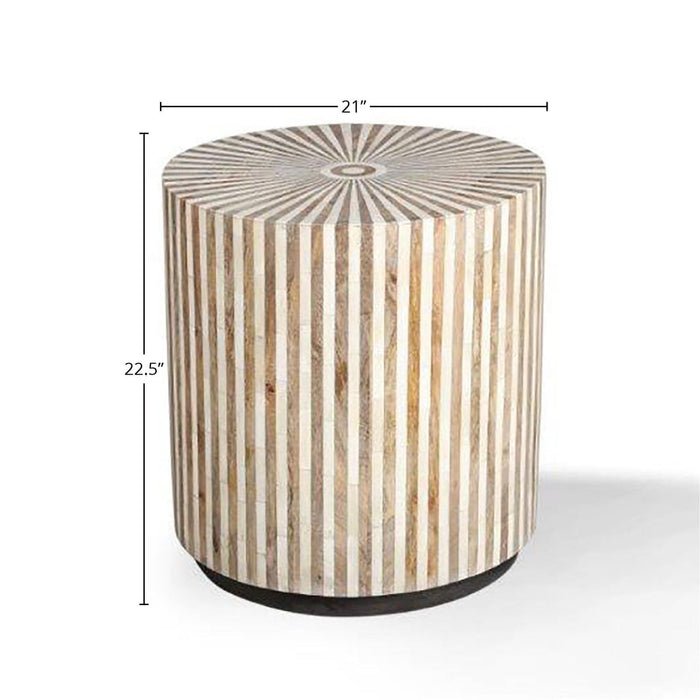 Parker House - Crossings Round End Table in Amber - DOW#12