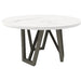 Parker House - Pure Modern Dining 54 in. Round Table with Wood Base in Moonstone - DPUR#54RND - GreatFurnitureDeal