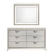 Homelegance - Audra 6 Drawer Dresser in White and Gold - 1383-5 - GreatFurnitureDeal