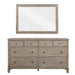 Homelegance - Marceline 8 Drawer Dresser and Mirror Set in Gray oak - 1316-5-6 - GreatFurnitureDeal