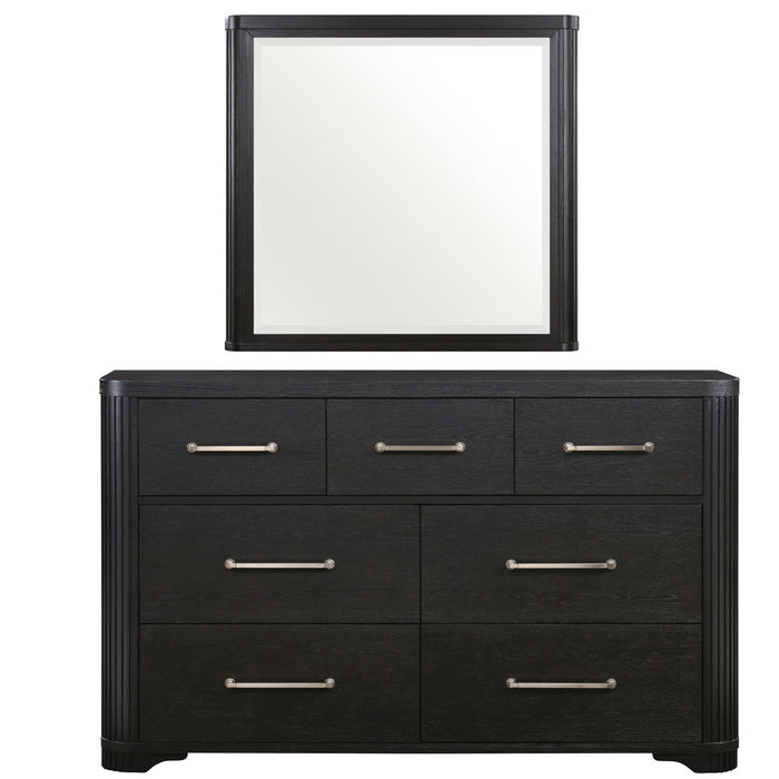 Homelegance - Gilbert 4 Piece California King Platform Bedroom Set with Footboard Storage in Charcoal - 1381K-1CK-4SET