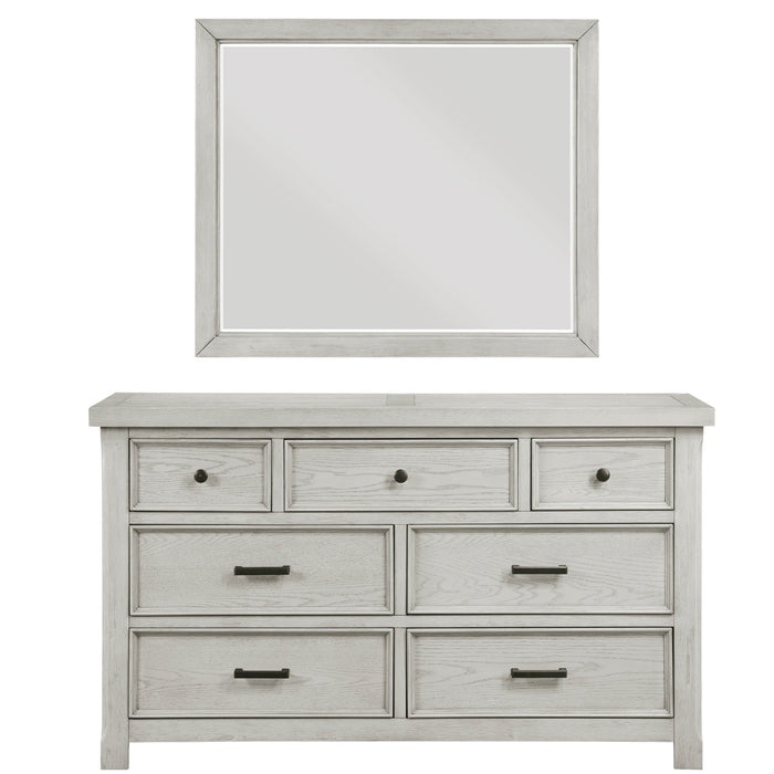 Homelegance - Providence 5 Piece King Bedroom Set in Light Gray - 1458K-1EK*9 - GreatFurnitureDeal