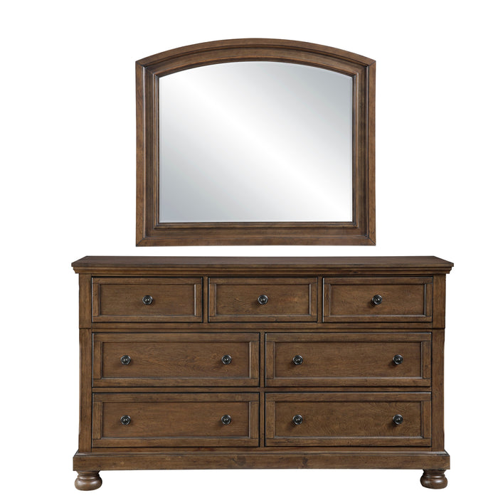 Homelegance - Begonia 4 Piece Cal King Bedroom Set in Brown - 1718KBR-1CK*4