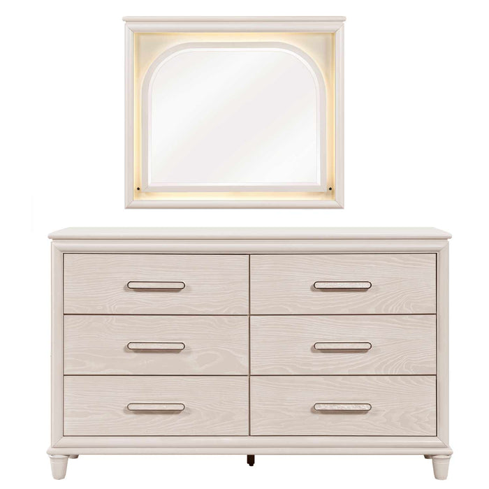Homelegance - Montrose 4 Piece King Bedroom Set in White - 2451K-1EK*4