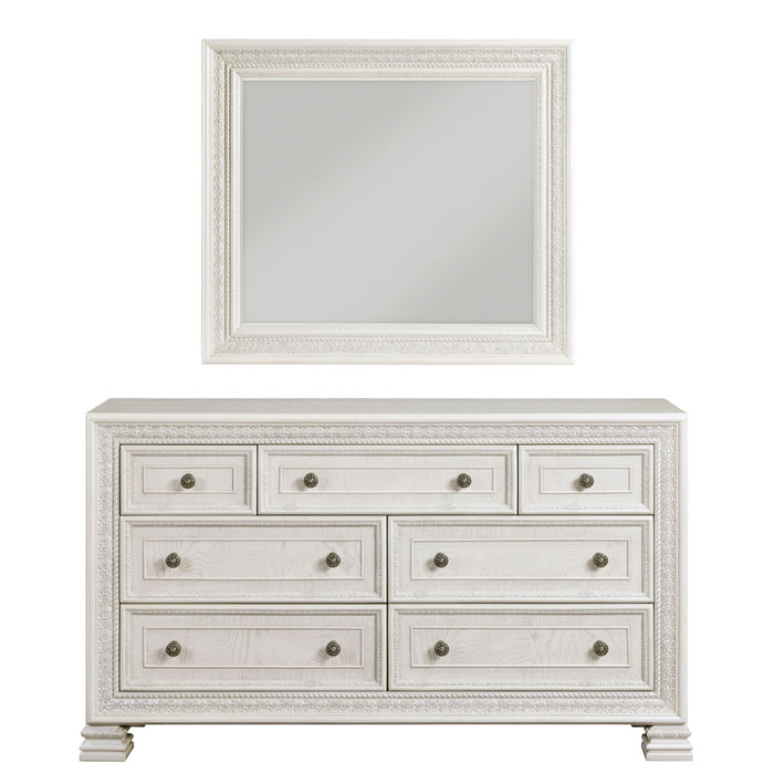 Homelegance - Theodora 7 Drawer Dresser in Pearl White - 1596-5 - GreatFurnitureDeal