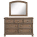 Homelegance - Bethel Dresser in Wire Brushed Antique Brown - 2259BR-5 - GreatFurnitureDeal