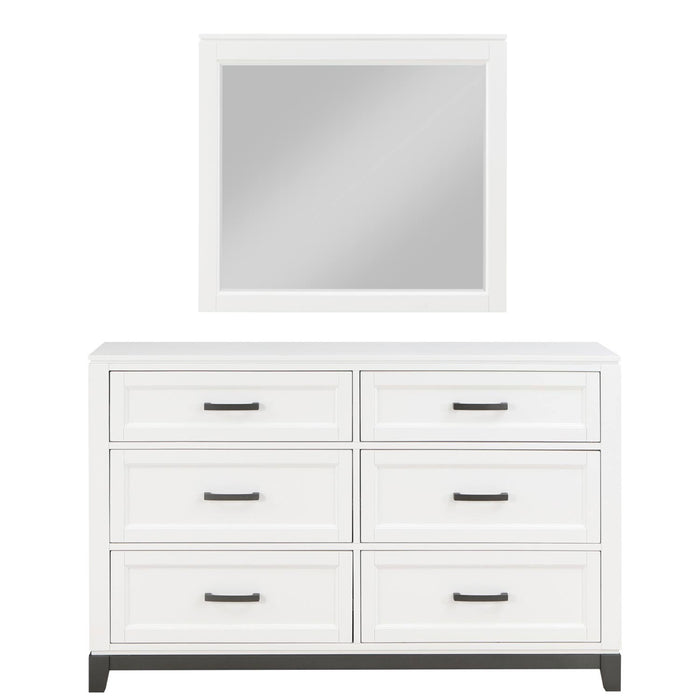 Homelegance - Garretson 4 Piece Twin Bedroom Set in White - 1450WHT-1*4 - GreatFurnitureDeal