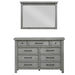 Homelegance - Logandale 9 Drawer Dresser and Mirror Set in Antique Gray - 1559DG-5-6 - GreatFurnitureDeal