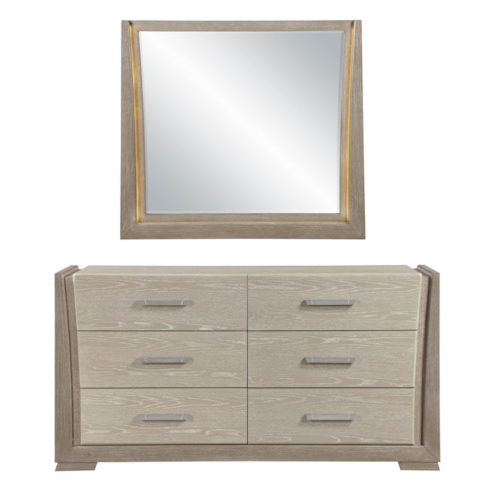 Homelegance - Aeon 5 Piece King Bedroom Set in Light Gray - 2496K-1EK*9