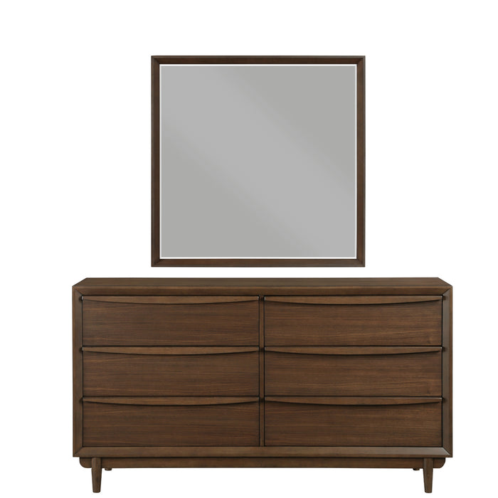 Homelegance - Astrid 4 Piece California King Platform Bedroom Set in Walnut - 1501K-1CK-4SET - GreatFurnitureDeal