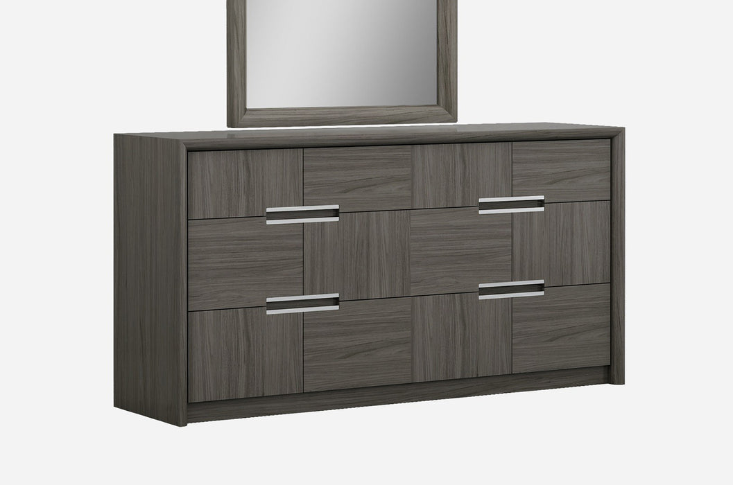 J&M Furniture - Copenhagen Grey Dresser and Mirror - 18777-DR+M-GREY - GreatFurnitureDeal