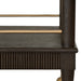 Worlds Away - Dublin Classic Bar Cart With Fluted Detail In Espresso Oak - DUBLIN ES - GreatFurnitureDeal