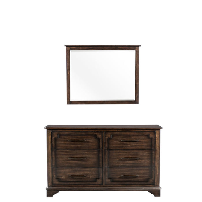 Homelegance - Boone Dresser with Mirror - 1406-5-6 - GreatFurnitureDeal