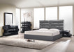 J&M Furniture - Da Vinci Charcoal Queen Premium Platform Bed - 18730-Q-CHARCOAL - GreatFurnitureDeal