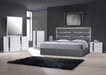 J&M Furniture - Da Vinci Charcoal Queen Premium Platform Bed - 18730-Q-CHARCOAL - GreatFurnitureDeal