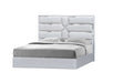 J&M Furniture - Da Vinci Queen Platform Bed in Silver Grey - 18731-Q - GreatFurnitureDeal