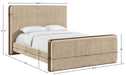 Meridian Furniture - Dalton Beige Fabric Upholstered King Bed - DaltonBeige-K - GreatFurnitureDeal